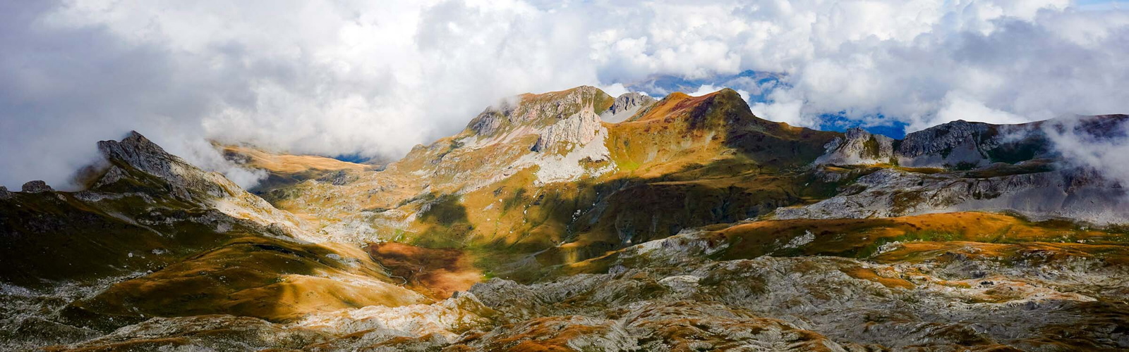 Looking NE from the summit of Golem Korab, across the alley leading down to Fusha Korabit, Albania