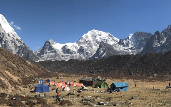 TH 1 View from Ramche South Base Camp