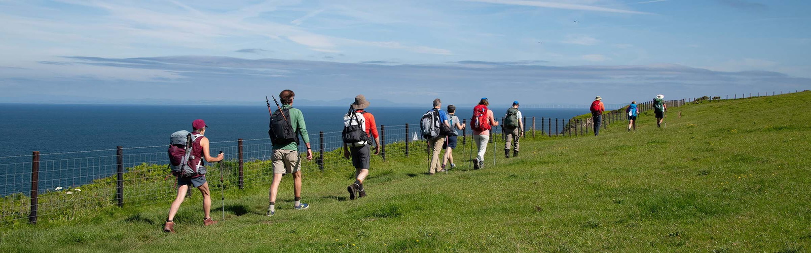 Striding out along St Bees Head