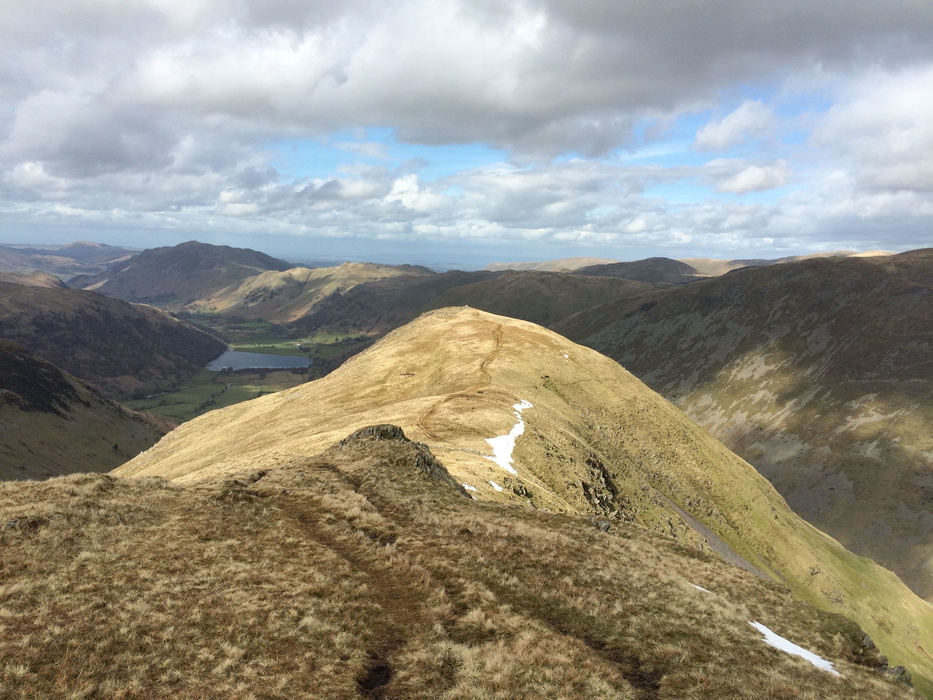 The Grassy Ridge Of  Red  Pike