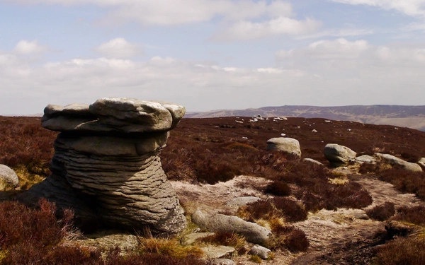 The Druid Stone On Kinder Scout