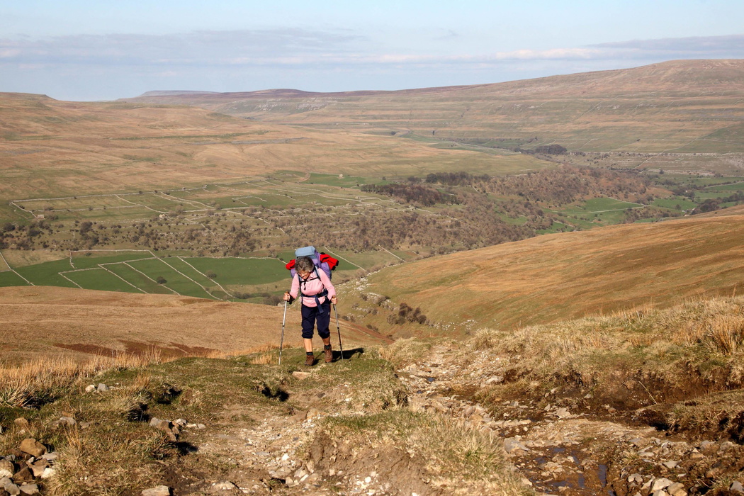 Climbing Up Birks Fell In The Yorkshire Dales