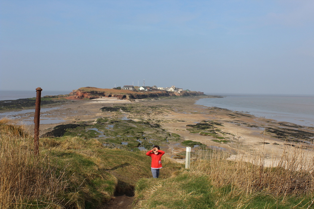 walking on the strait to Hillbre