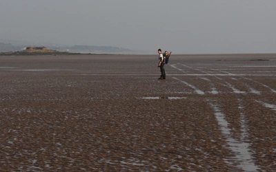 Tidal island of Hillbre, Merseyside