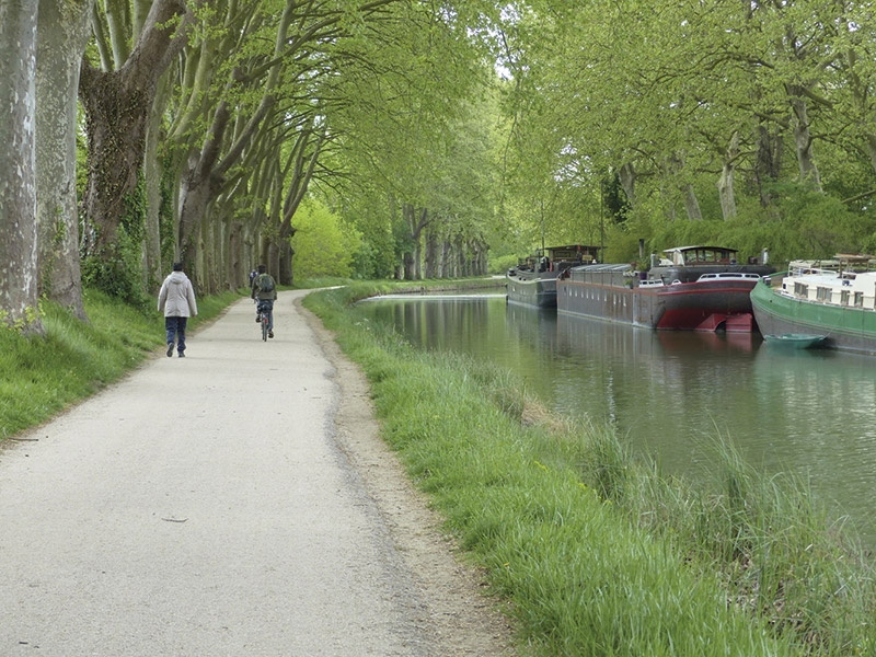 The towpath leaving Toulouse