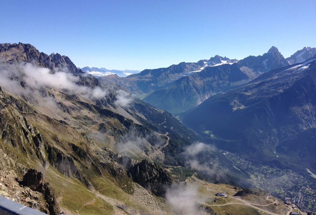 View summit Brevent on a clear day