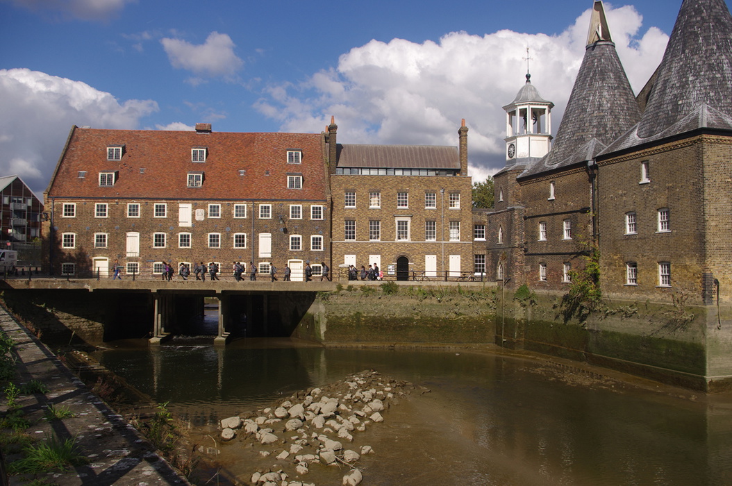 Three Mills At The Tidal Limit Of The River Lea