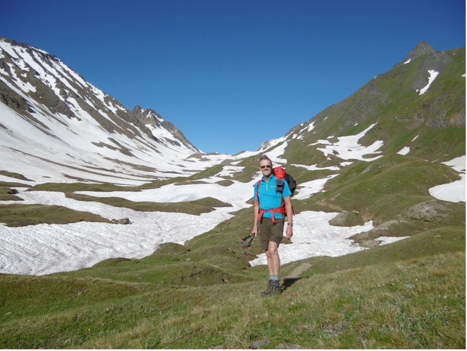 Crossing the Alps approaching the Italian border from Switzerland day 1