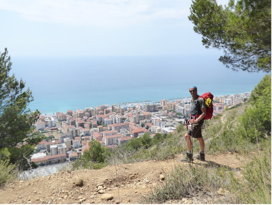 Starting my final descent to Ventimiglia day 62